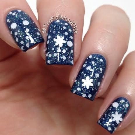 FIRST SNOW Clear Nail Polish With Iridescent Glitter 