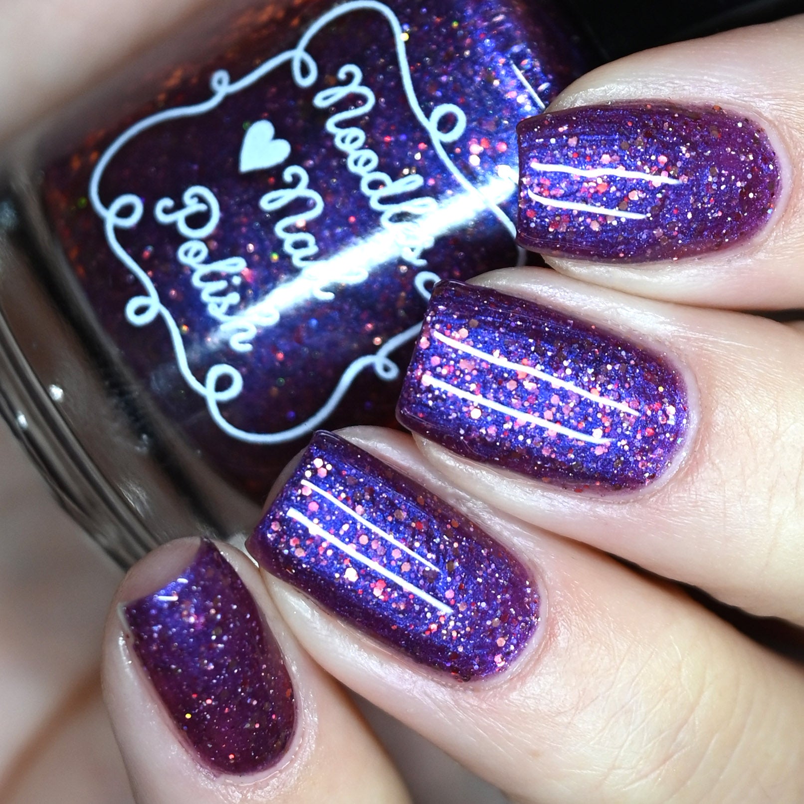 Danglefoot Nail Polish Love You Berry Much & Angel of Music- Swatch & Review